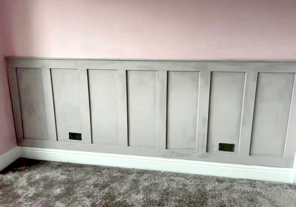 bedroom panel feature wall painted after sunderland foxglove decor