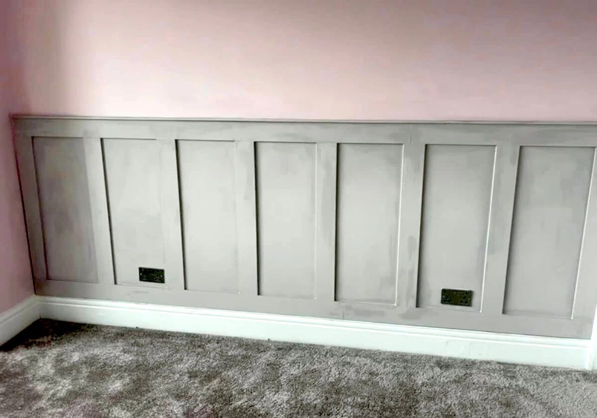 bedroom panel feature wall painted after sunderland foxglove decor