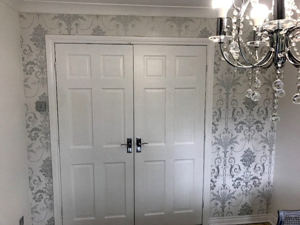 doors painted wallpaper installed sunderland foxglove decor