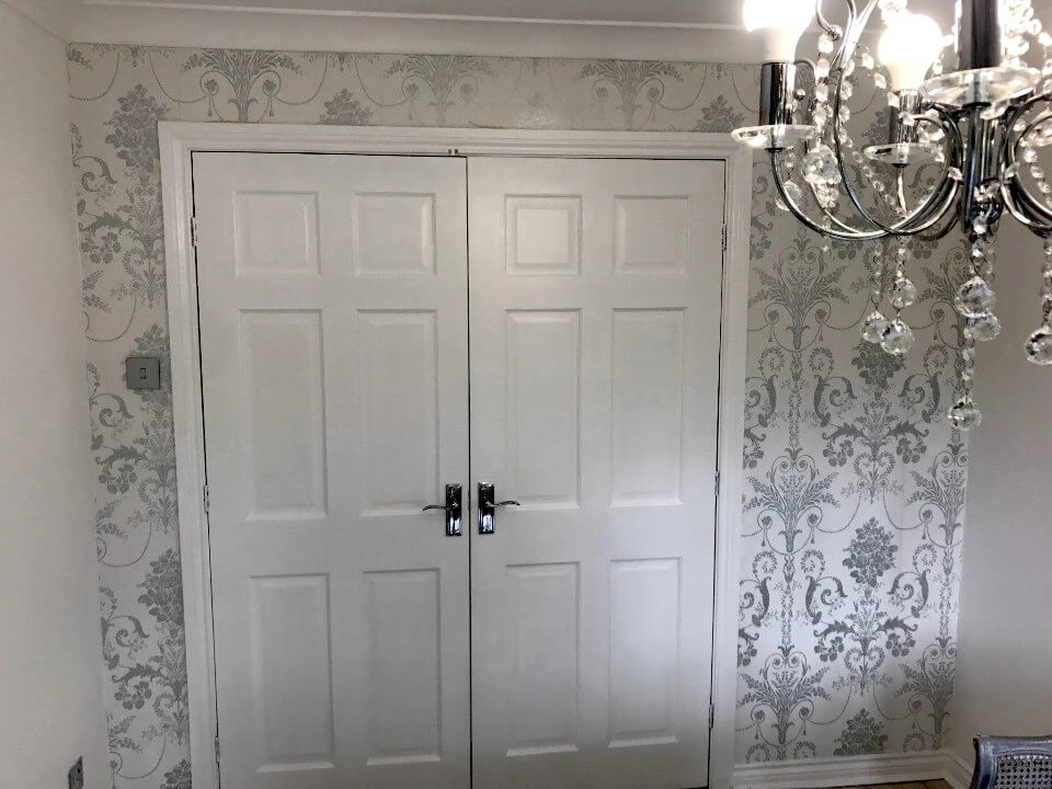 doors painted wallpaper installed sunderland foxglove decor