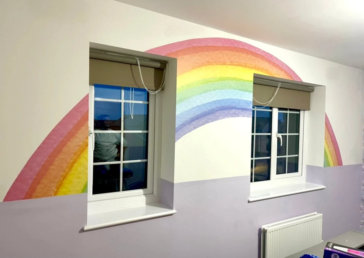 feature wall nursery sunderland foxglove decor