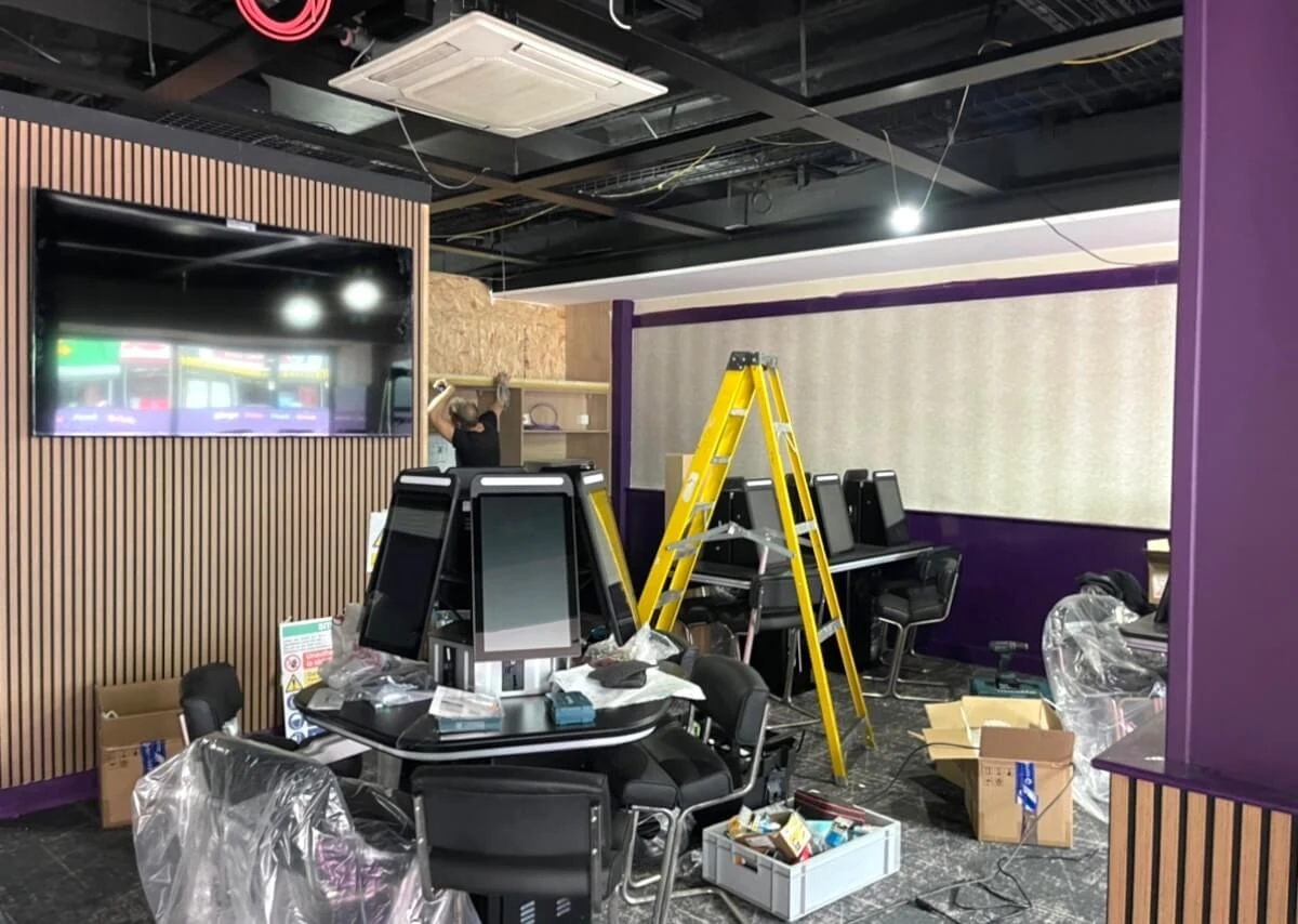 sunderland commercial store interior painted foxglove decor