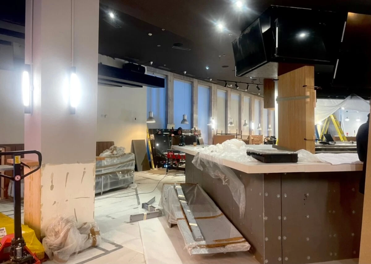 sunderland office lobby painting foxglove decor